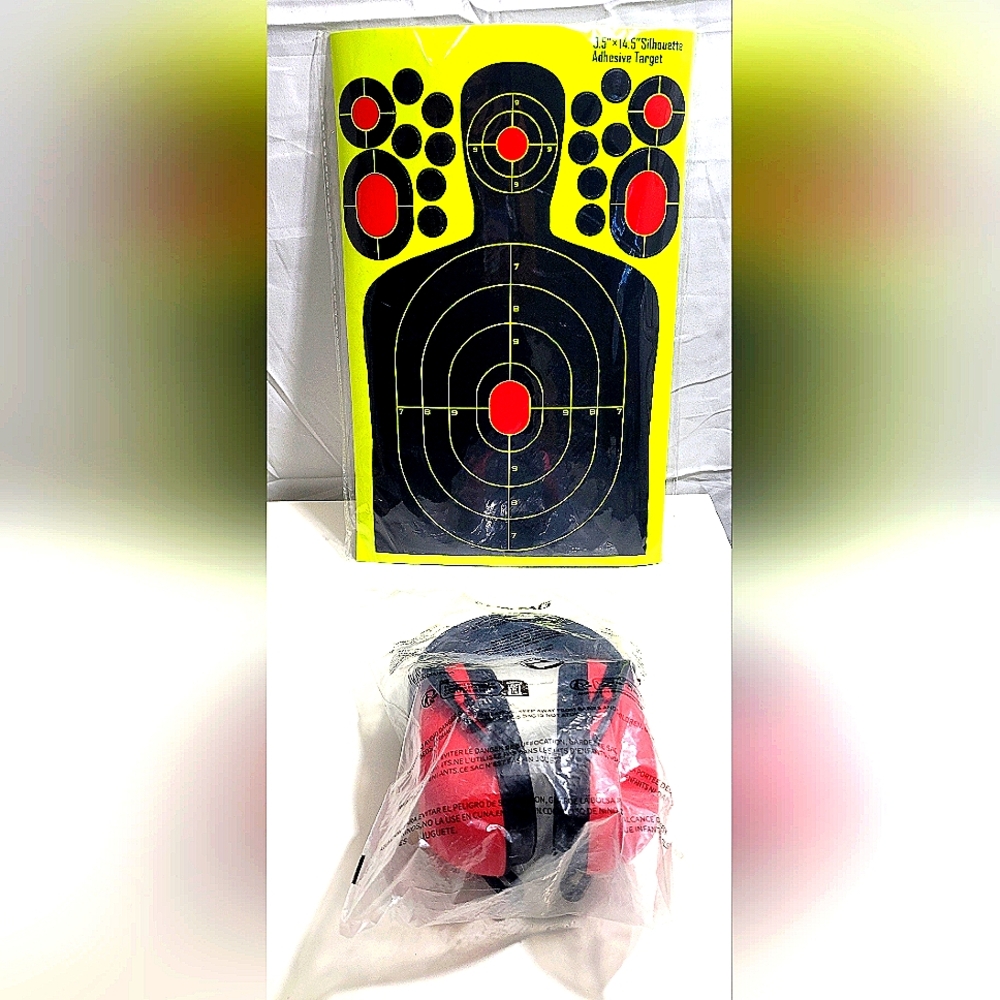 Target & Ear Muffs for Shooting Range